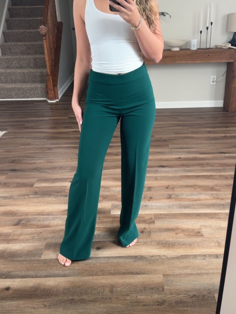 Zara Green Trouser Pants